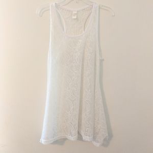 West Loop Beach Coverup White Lace Medium Summer